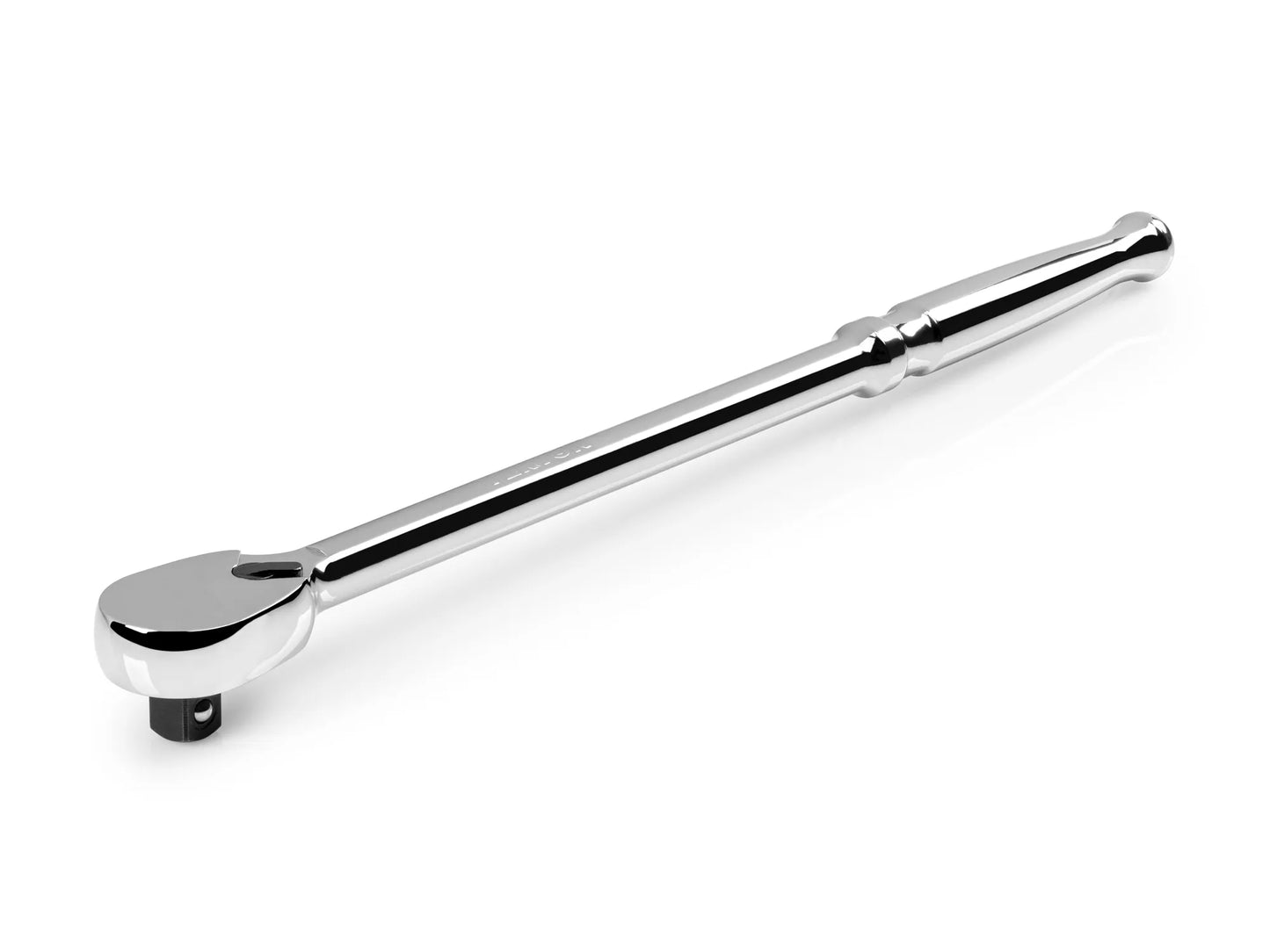 Tekton 3/8" Drive x 12" Polished Grip Long Ratchet Front View