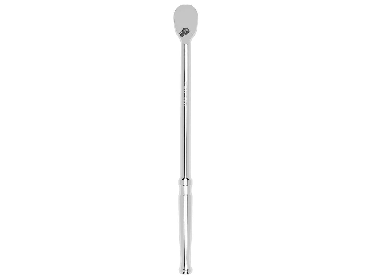 Tekton 3/8" Drive x 12" Polished Grip Long Ratchet Top View