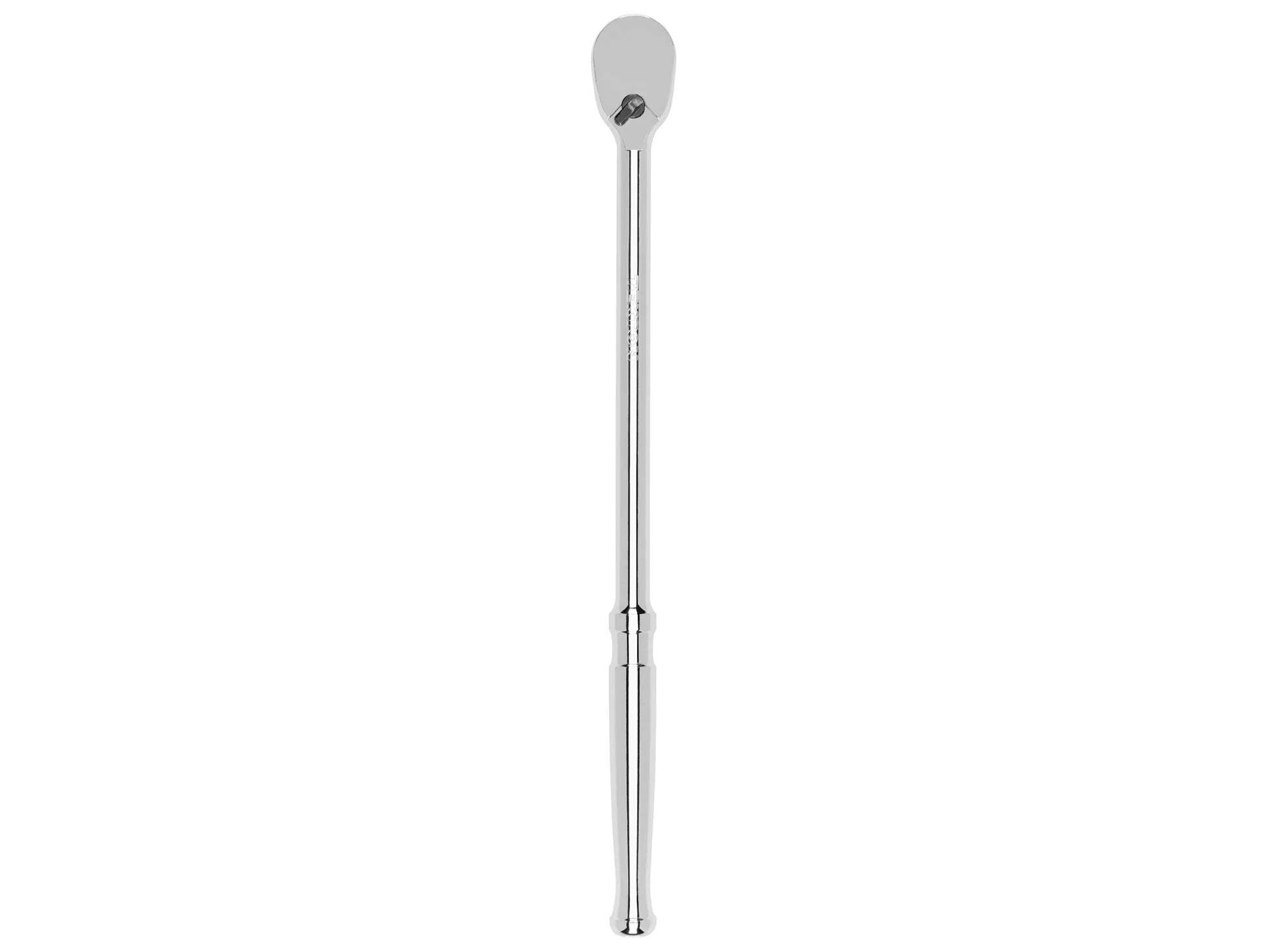 Tekton 3/8" Drive x 12" Polished Grip Long Ratchet Top View