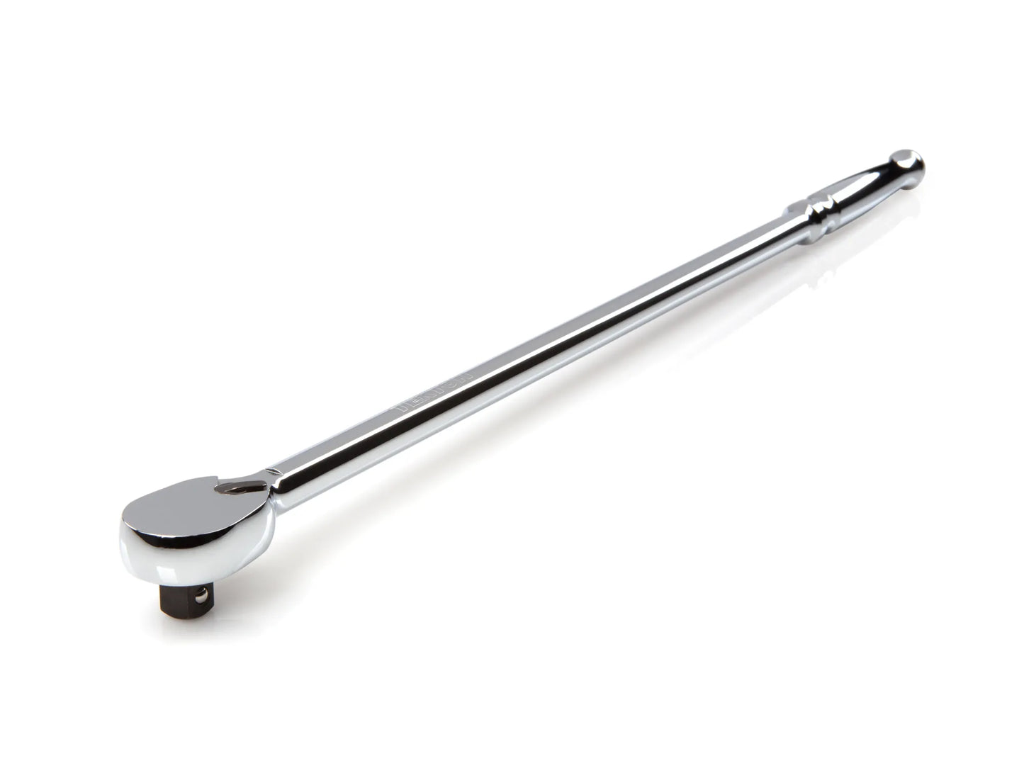 Tekton 3/8" Drive x 18" Polished Grip Extra-Long Ratchet Front View