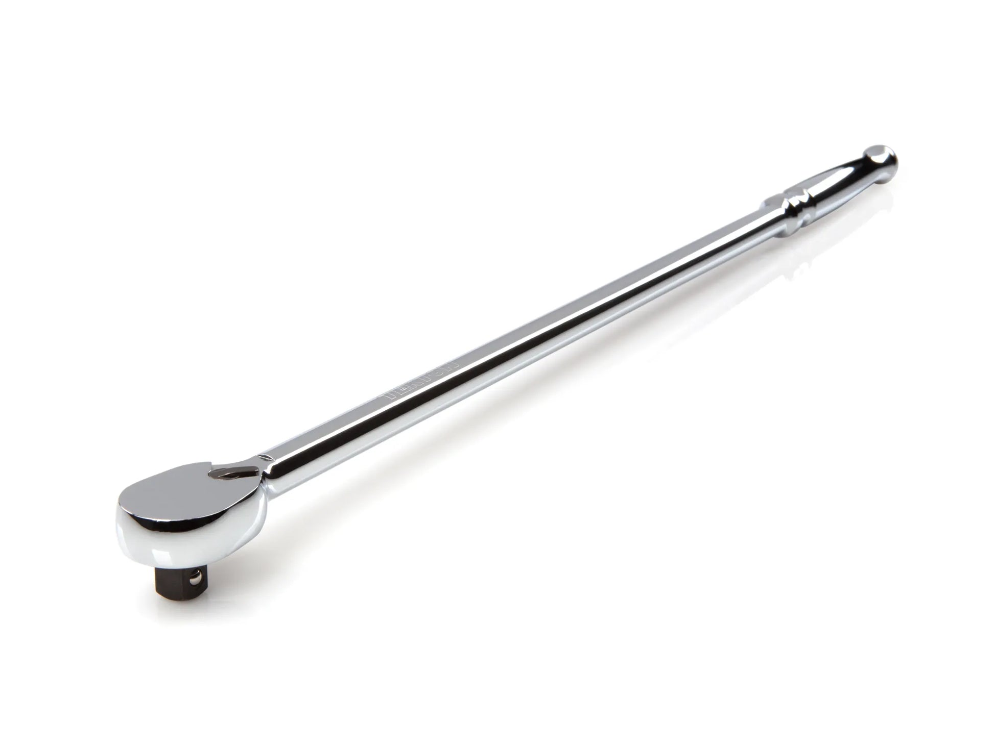 Tekton 3/8" Drive x 18" Polished Grip Extra-Long Ratchet Front View
