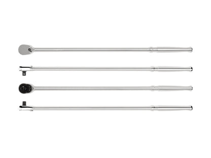 Tekton 3/8" Drive x 18" Polished Grip Extra-Long Ratchet Multiple Views
