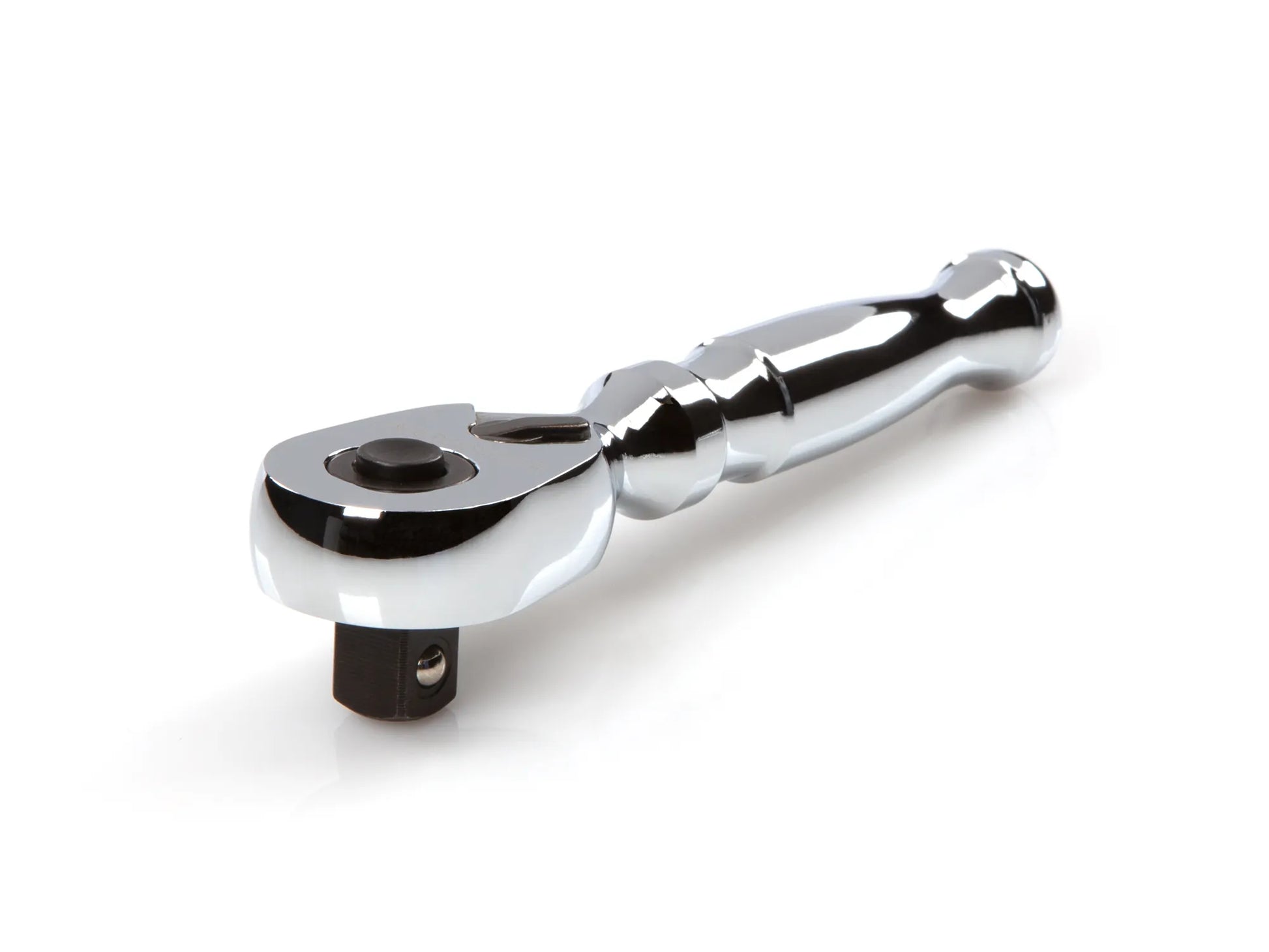 Tekton 3/8" Drive x 4.5" Stubby Ratchet with Quick Release Button Front View