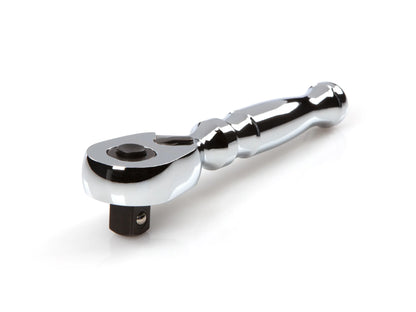 Tekton 3/8" Drive x 4.5" Stubby Ratchet with Quick Release Button Front View