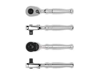Tekton 3/8" Drive x 4.5" Stubby Ratchet with Quick Release Button Multiple View