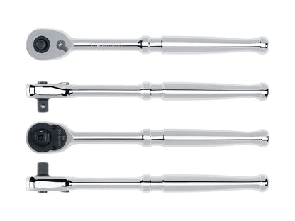 Tekton 3/8" Drive x 8" Polished Grip Ratchet with Quick Release Button
