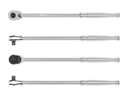 Tekton 3/8" Drive x 12" Polished Grip Long Ratchet with Quick Release Button Multiple Views