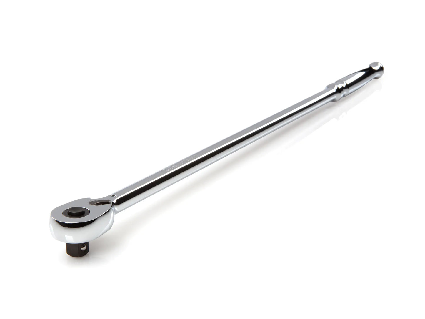 Tekton 3/8" Drive x 18" Polished Grip Extra-Long Ratchet with Quick Release Button Right View