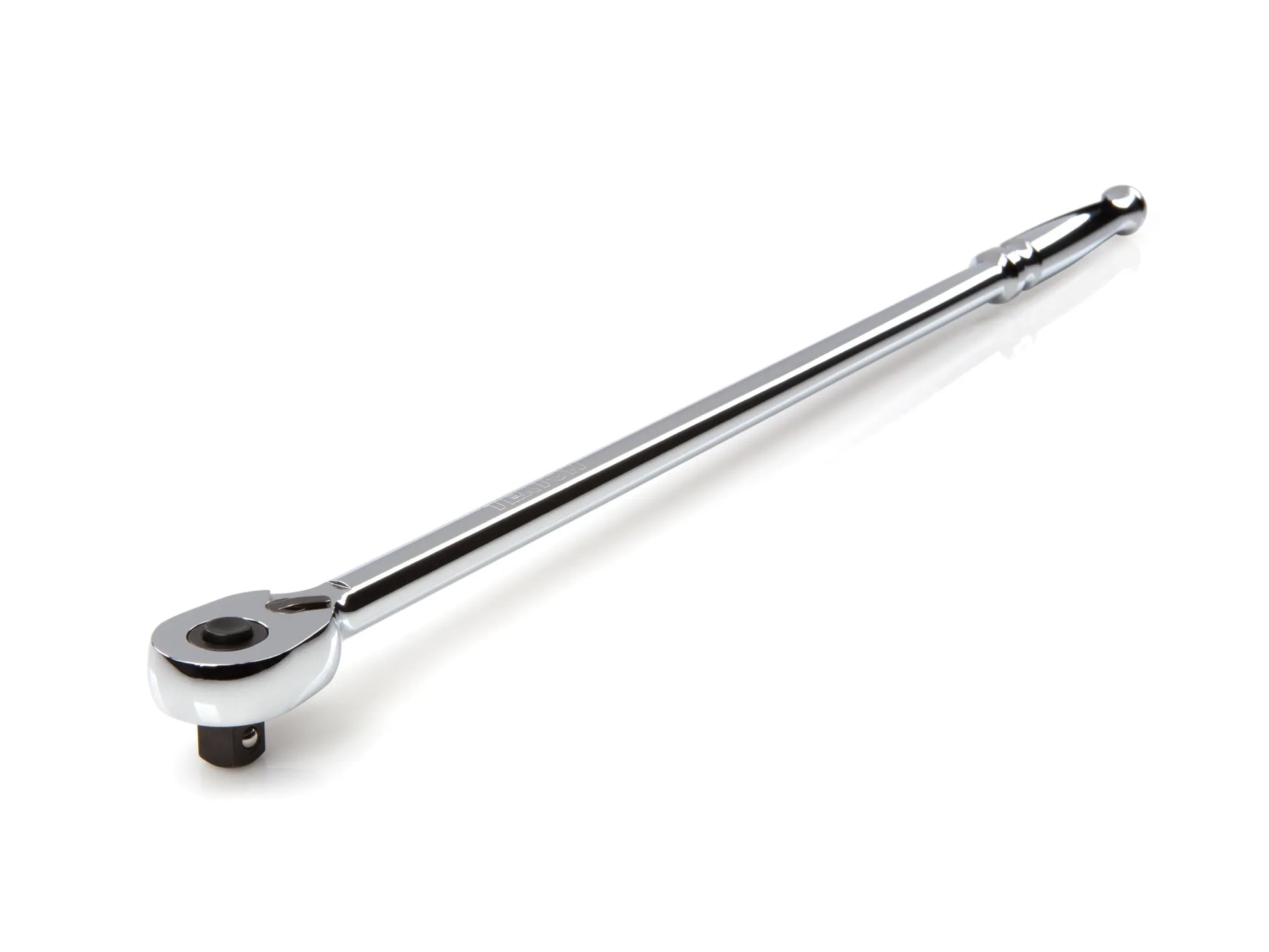 Tekton 3/8" Drive x 18" Polished Grip Extra-Long Ratchet with Quick Release Button Right View