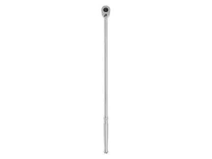 Tekton 3/8" Drive x 18" Polished Grip Extra-Long Ratchet with Quick Release Button Top View