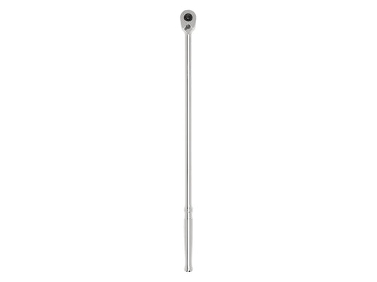 Tekton 3/8" Drive x 18" Polished Grip Extra-Long Ratchet with Quick Release Button Top View
