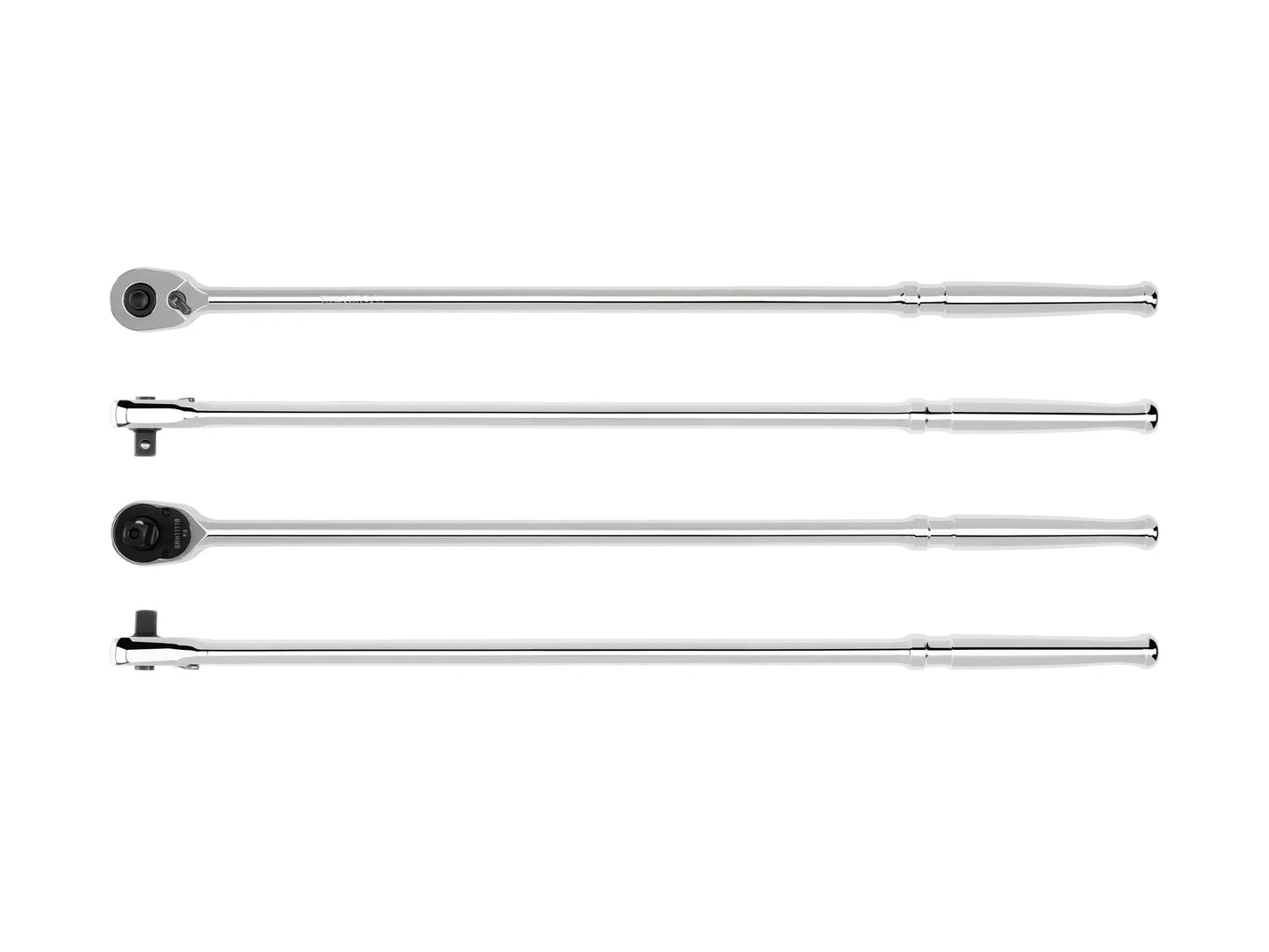 Tekton 3/8" Drive x 18" Polished Grip Extra-Long Ratchet with Quick Release Button Multiple Views