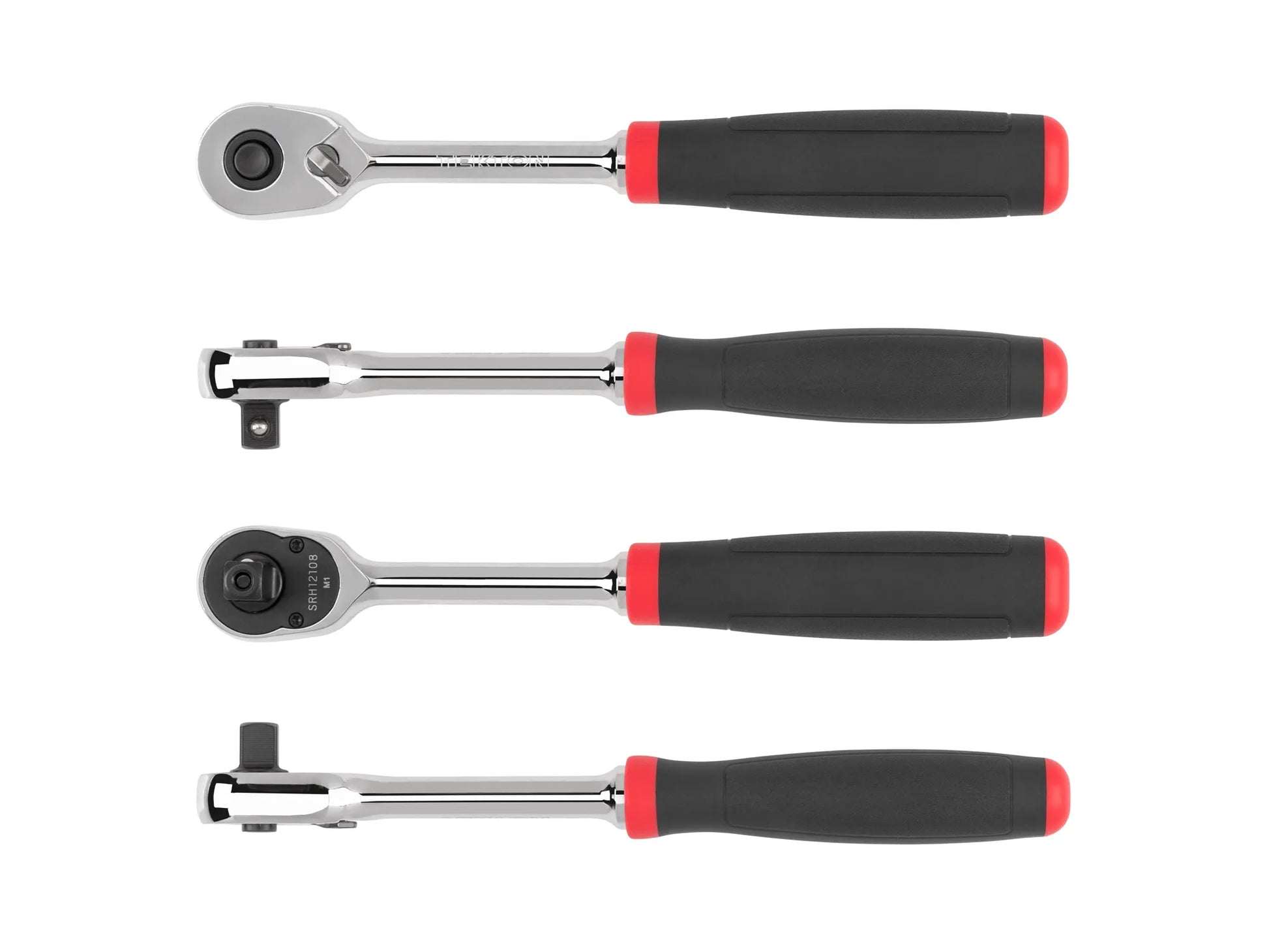 Tekton 3/8" Drive x 8" Comfort Grip Ratchet with Quick Release Button Multiple Views or Various Angles