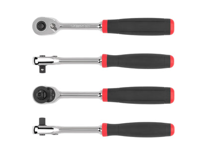 Tekton 3/8" Drive x 8" Comfort Grip Ratchet with Quick Release Button Multiple Views or Various Angles