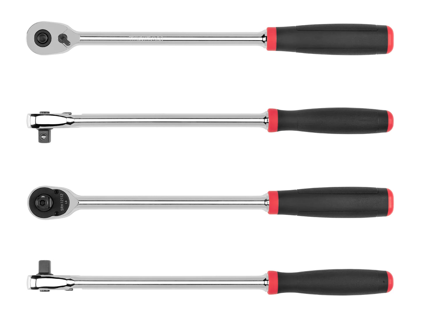 Tekton 3/8" Drive x 12" Comfort Grip Long Ratchet with Quick Release Button Multiple Views