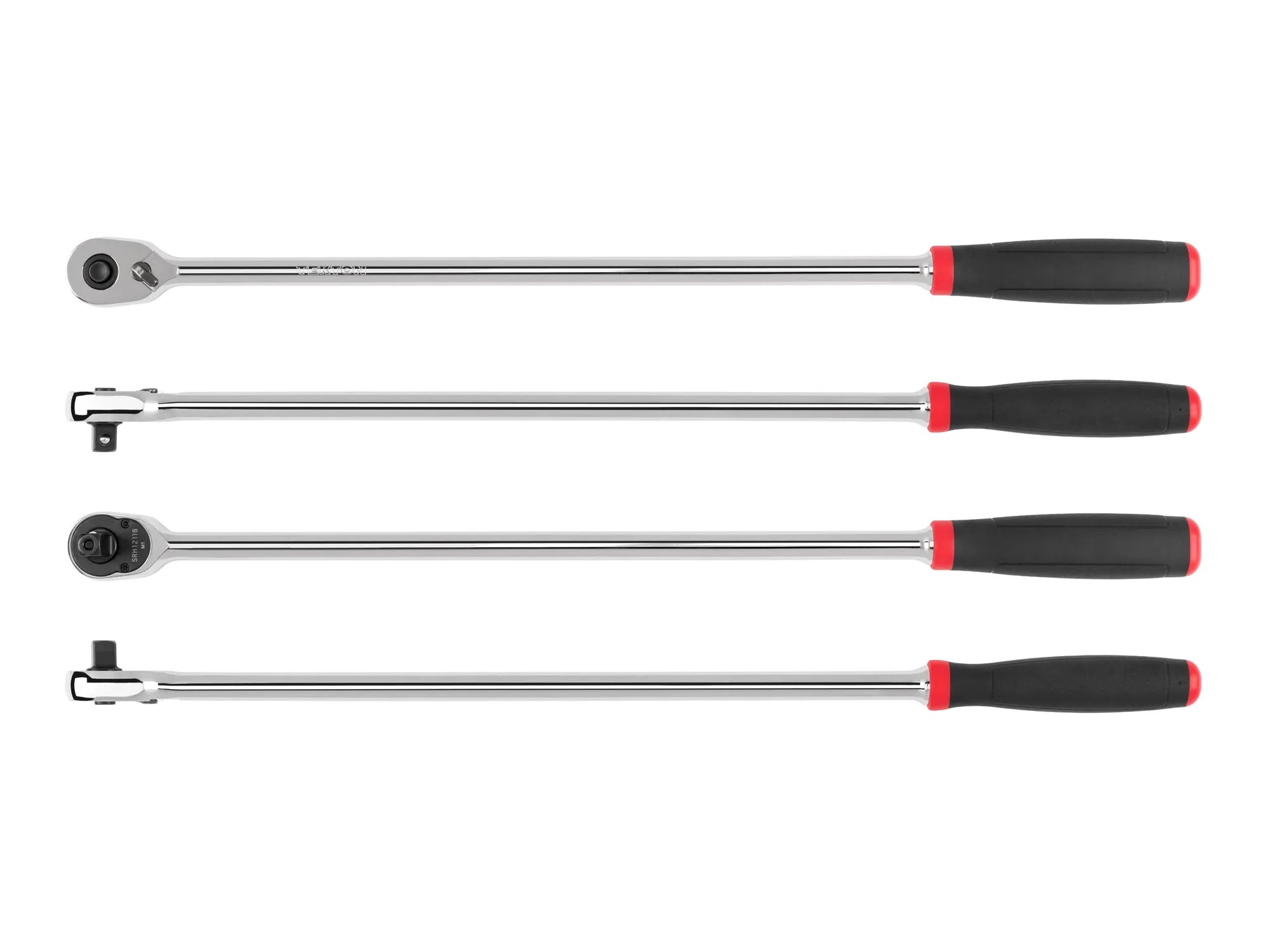 Tekton 3/8" Drive x 18" Comfort Grip Extra-Long Ratchet with Quick Release Button Multiple Views 