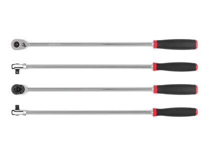 Tekton 3/8" Drive x 18" Comfort Grip Extra-Long Ratchet with Quick Release Button Multiple Views 