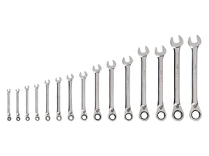 Tekton Reversible 12-Point Ratcheting Combination Wrench Set, 15-Piece (1/4-1 in)