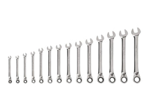 Tekton Reversible 12-Point Ratcheting Combination Wrench Set, 14-Piece (6-19 mm)