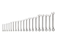 Tekton Reversible 12-Point Ratcheting Combination Wrench Set, 19-Piece (6-24 mm) Front View