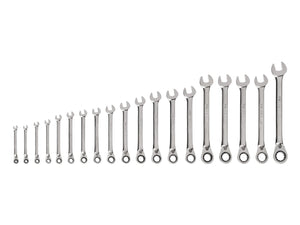 Tekton Reversible 12-Point Ratcheting Combination Wrench Set, 19-Piece (6-24 mm)