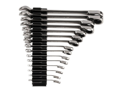 Tekton Reversible 12-Point Ratcheting Combination Wrench Set with Modular Organizers, 15-Piece (1/4-1 in)