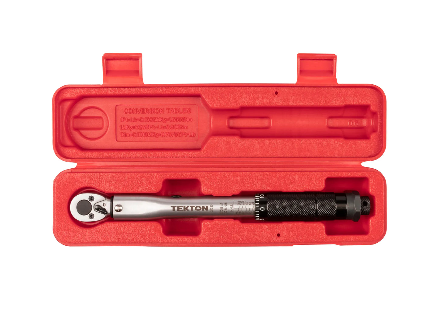Tekton 1/4" Drive Micrometer Torque Wrench (20-200 ft-lb)