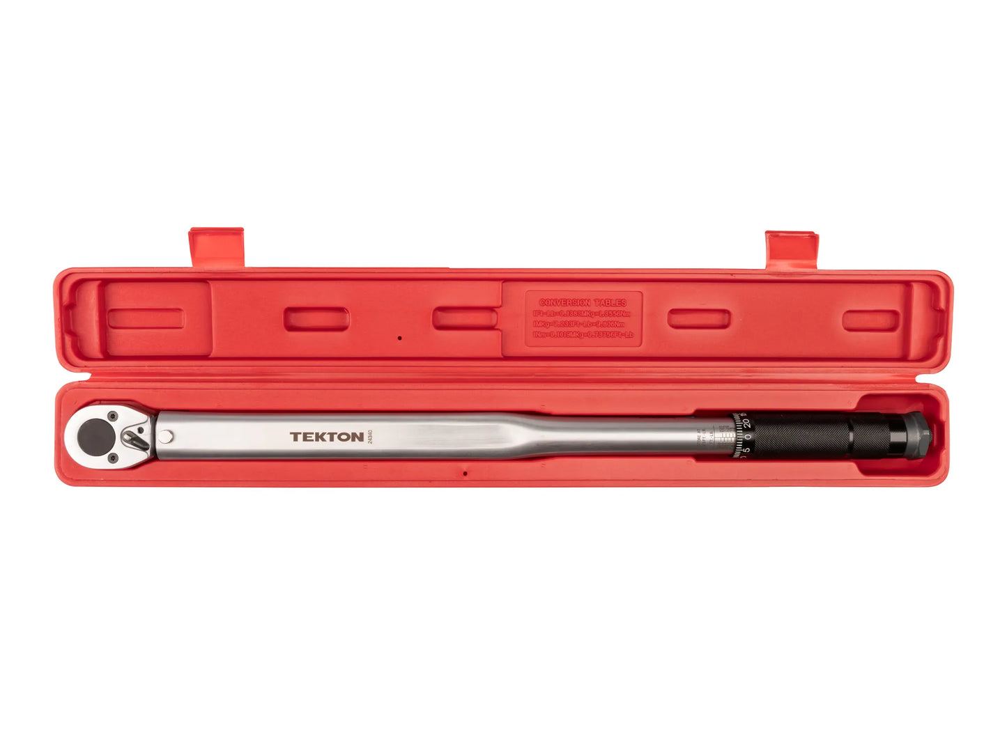 Tekton 1/2" Drive Micrometer Torque Wrench (25-250 ft-lb)
