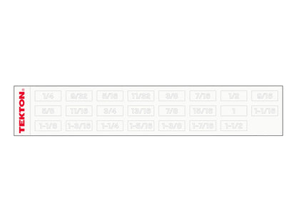 Tekton Angle Head Open End Wrench Set with Modular Organizers, 11-Piece (3/8-1 in)