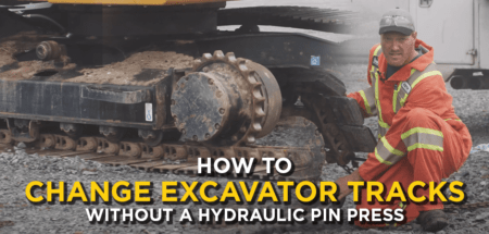 No Hydraulic Pin Press? No Problem! Learn to Change Excavator Tracks Yourself