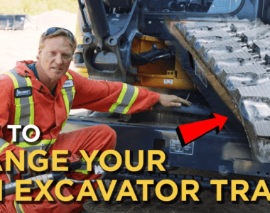 How to change your mini excavator tracks