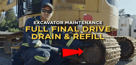 Easy DIY Excavator Maintenance: Full Final Drive Drain & Refill
