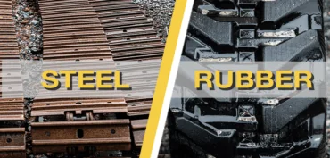 steel tracks vs rubber tracks for heavy equipment