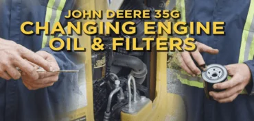 A mechanic's guide to changing the engine oil as well as oil filters on a mini excavator
