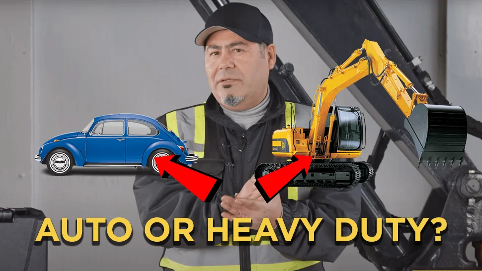 HD mechanic comparing auto mechanics to HD mechanics