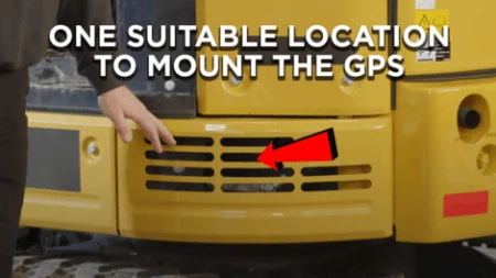 GPS installer is showing the mounting location of GPS.