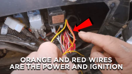 GPS installer is showing power and ignition wires