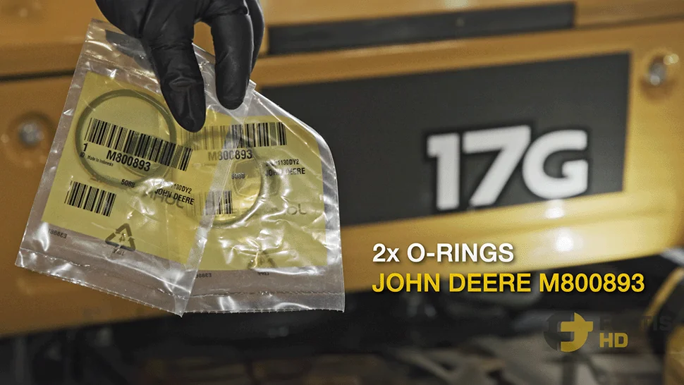 Mounting O-rings for a John Deere 17G Mini Excavator.