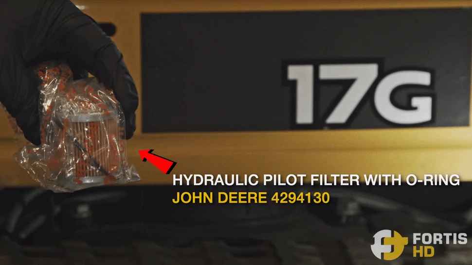 Pilot filter for a John Deere 17G Mini Excavator. OEM number: 4294130.