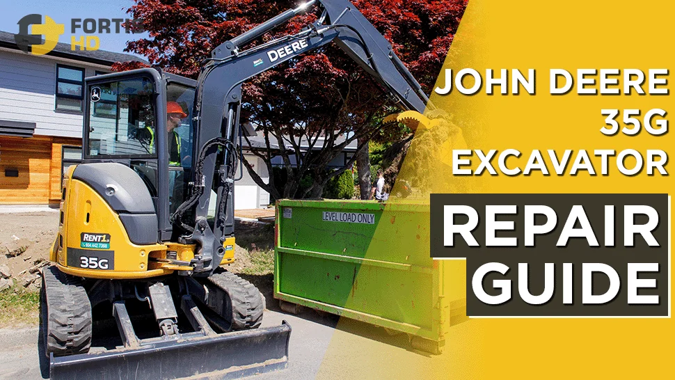John Deere 35G mini excavator.